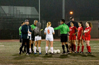 Captains and coaches meeting with the referees